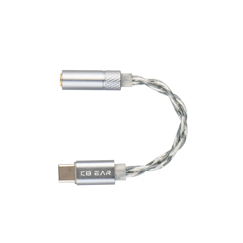 【KBEAR P30】 2-Strand 5N OFC Decoding Adapter Type-C to 3.5mm|Type-C to 4.4mm