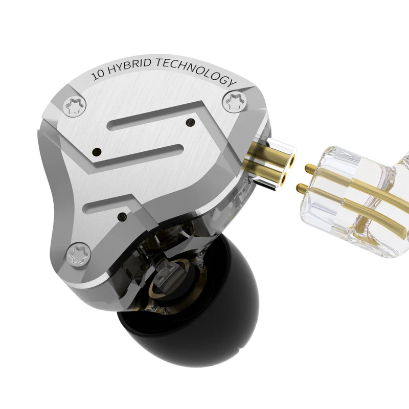 【KZ ZS10 Pro】4BA+1DD Hybrid In Ear Monitors Headphones