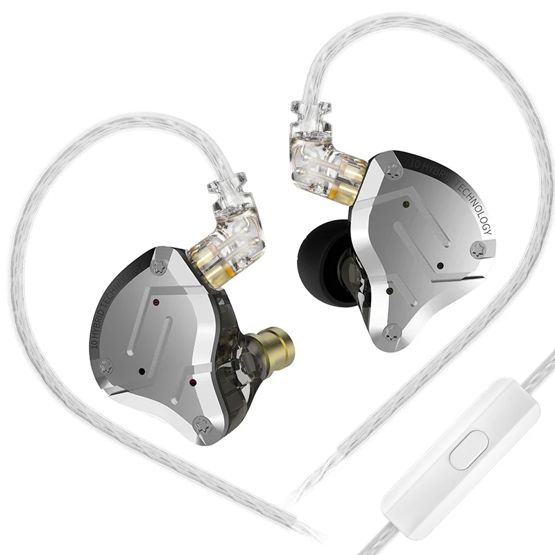 【KZ ZS10 Pro】4BA+1DD Hybrid In Ear Monitors Headphones