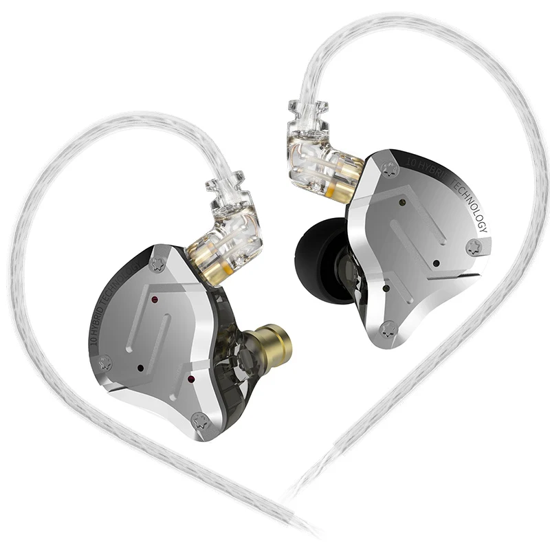 【KZ ZS10 Pro】4BA+1DD Hybrid In Ear Monitors Headphones