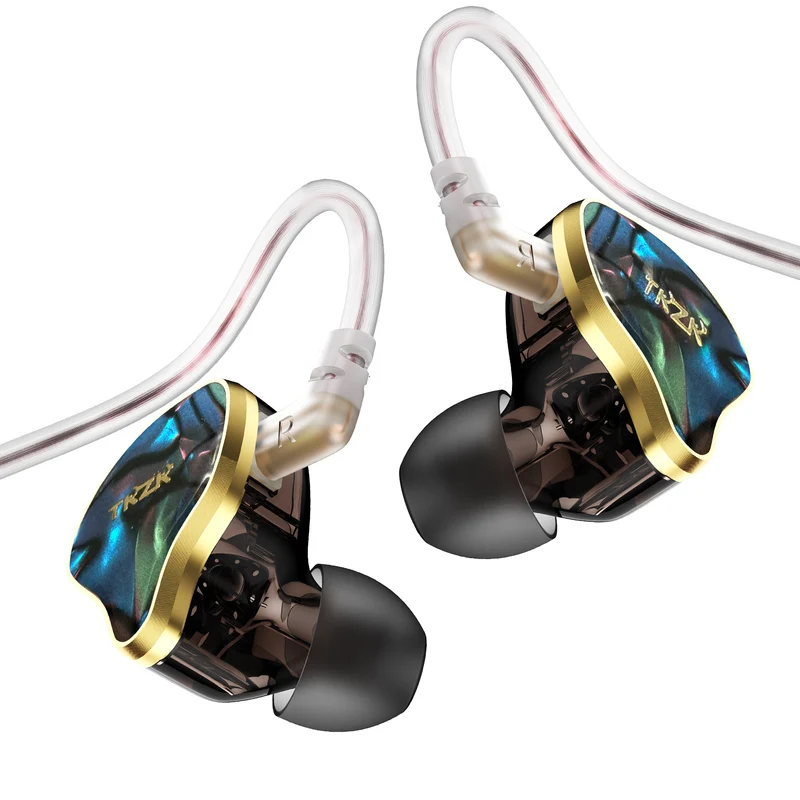 【TKZK TK02】Dual Magnetic Circuit DD In-ear Monitors IEM Headphones Wired Gaming Earbuds