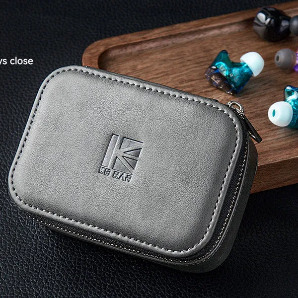 【KBEAR BP05】PU Large Zippered Earphone Storage Case