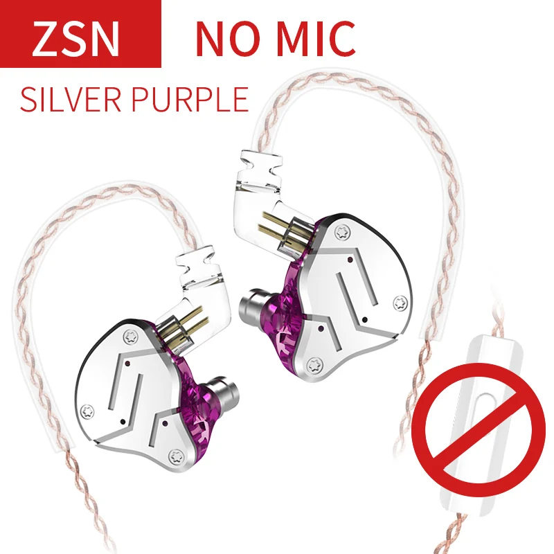 【KZ ZSN-Clearance】1BA 1DD Stereo High Fidelity in Ear Monitor Headphone for Audiophiles/Gamers/Musician
