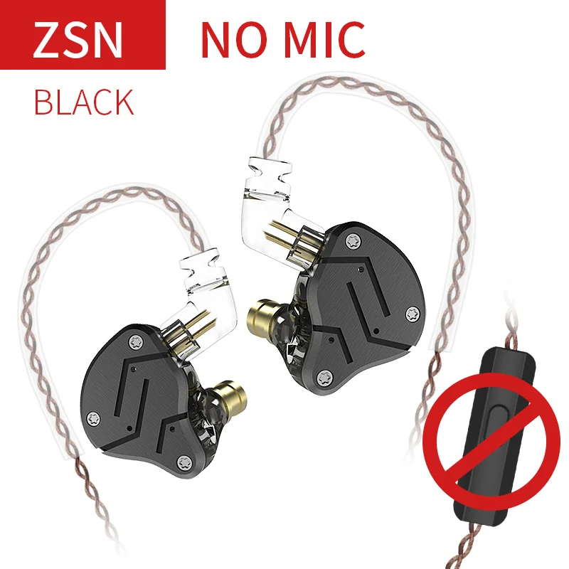 【KZ ZSN-Clearance】1BA 1DD Stereo High Fidelity in Ear Monitor Headphone for Audiophiles/Gamers/Musician