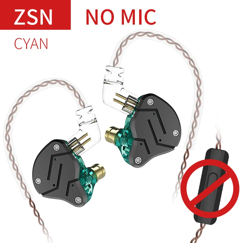 【KZ ZSN-Clearance】1BA 1DD Stereo High Fidelity in Ear Monitor Headphone for Audiophiles/Gamers/Musician