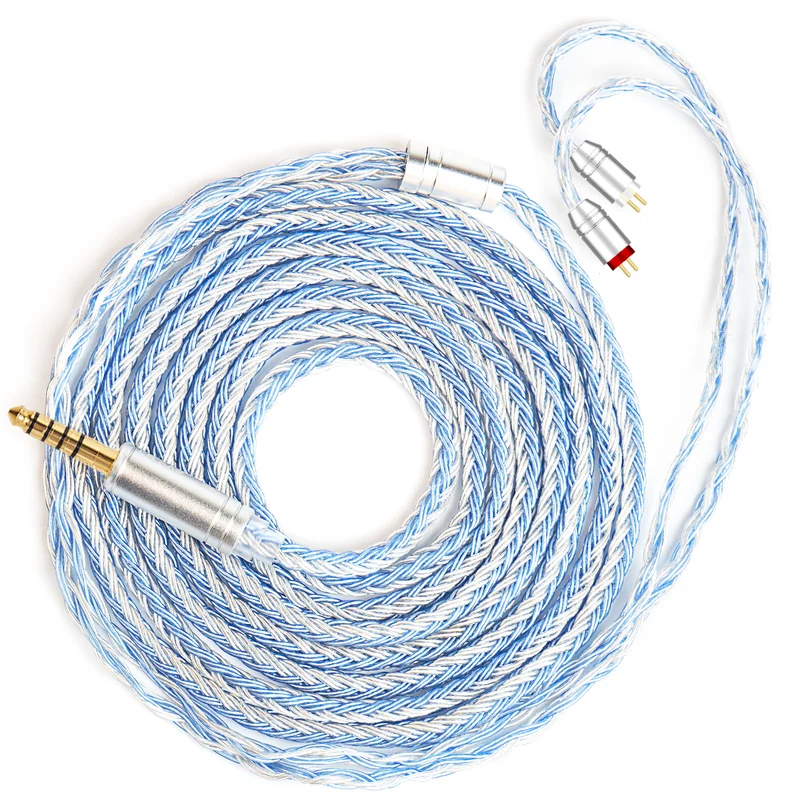 【KBEAR ST16 Max】16-core 1.5M Length 5N OCC Silver-plated Upgrade Cable for IEM Headphones Earbuds