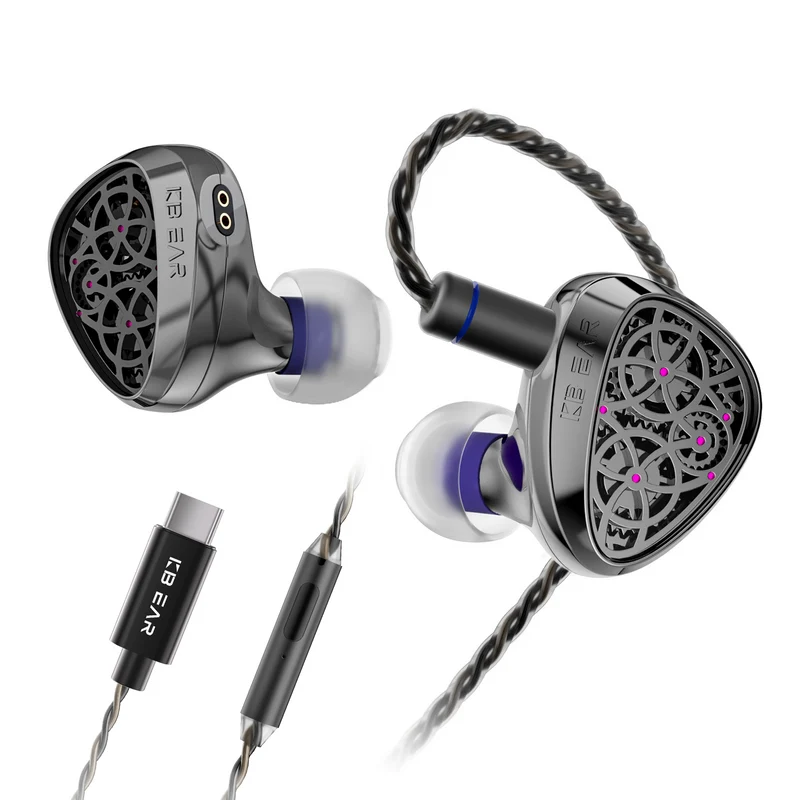 【KBEAR TB-Pro】Flagship 10MM PU+PEEK+DLC Composite Diaphragm DD in Ear Monitor Headphone, VGP Award Winner