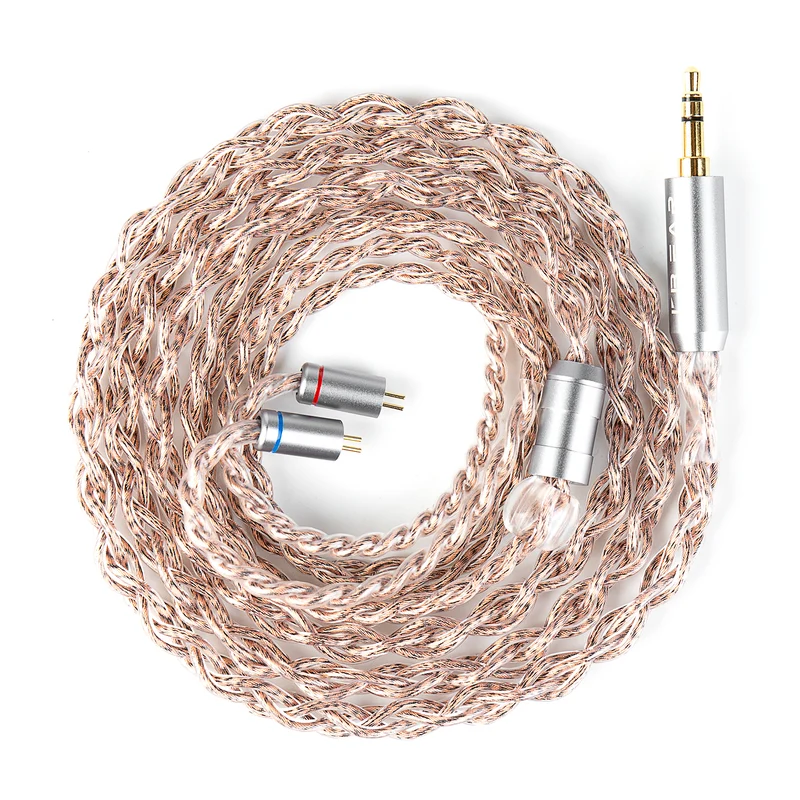 【KBEAR Glitter——Clearance】Pure Silver + Furukawa High-Purity Copper Hi-Fi Headphone Upgrade Cable