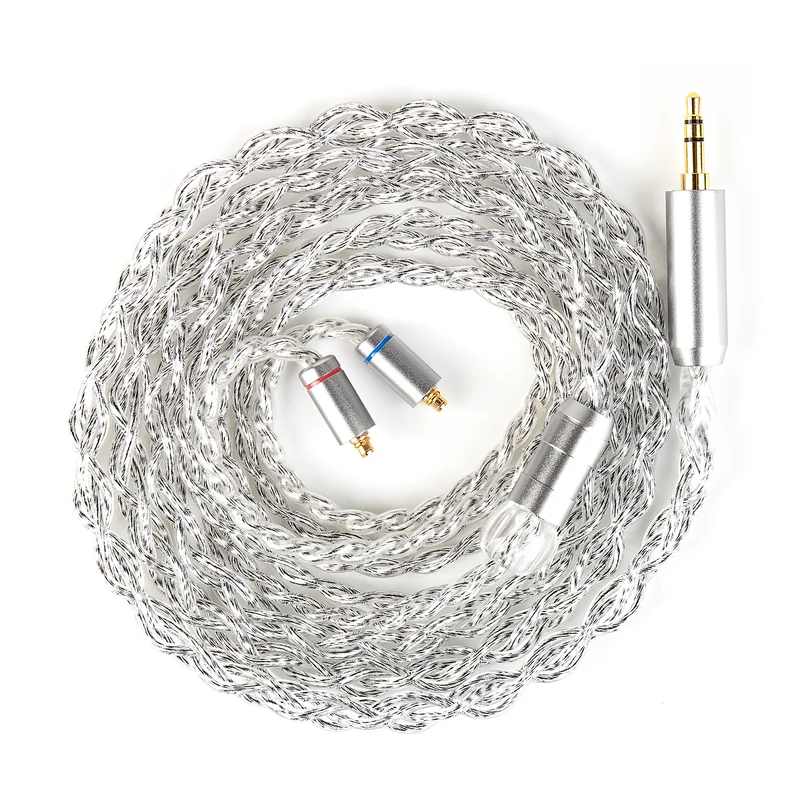 【KBEAR Glitter——Clearance】Pure Silver + Furukawa High-Purity Copper Hi-Fi Headphone Upgrade Cable