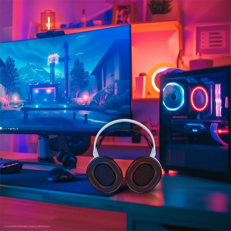 Schaffell-Ohrpolster für Steelseries Arctis 1, 3, 5, 7, 9, PRO & PRIME Headsets, Echtleder mit Memory Foam