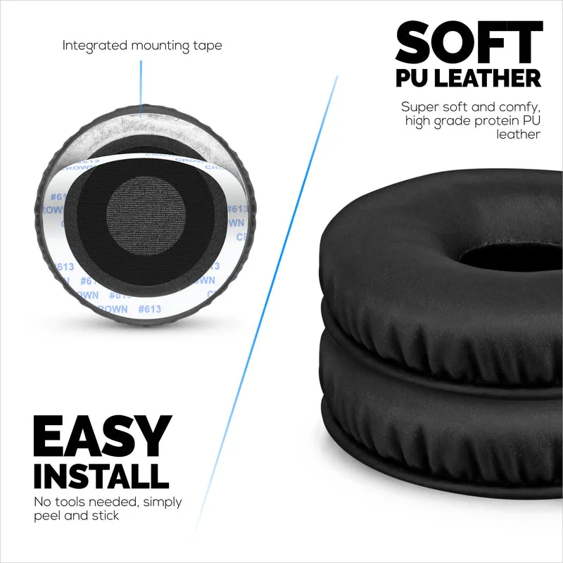 Pad Telinga Gantian untuk Fon Kepala SONY MDR-XB450, XB450AP, XB550AP - Kulit PU Lembut & Busa Memori