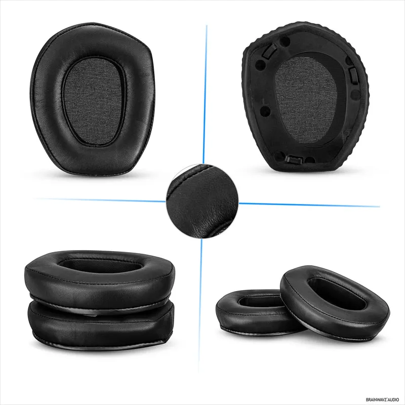 Ohrpolster aus Schaffell für die Kopfhörer SENNHEISER RS165, RS175, RS185 und RS195 – Hochwertige, weiche Ohrpolster aus echtem Leder und Memory Foam, HDR165, HDR175, HDR185, HDR195
