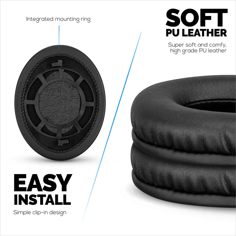 Ersatz-Ohrpolster für SENNHEISER-Kopfhörer RS120, RS110, RS115, RS117, RS119 – Ohrpolster aus weichem PU-Leder und Schaumstoff – HDR 120, HDR100, HDR110, HDR117, HDR119