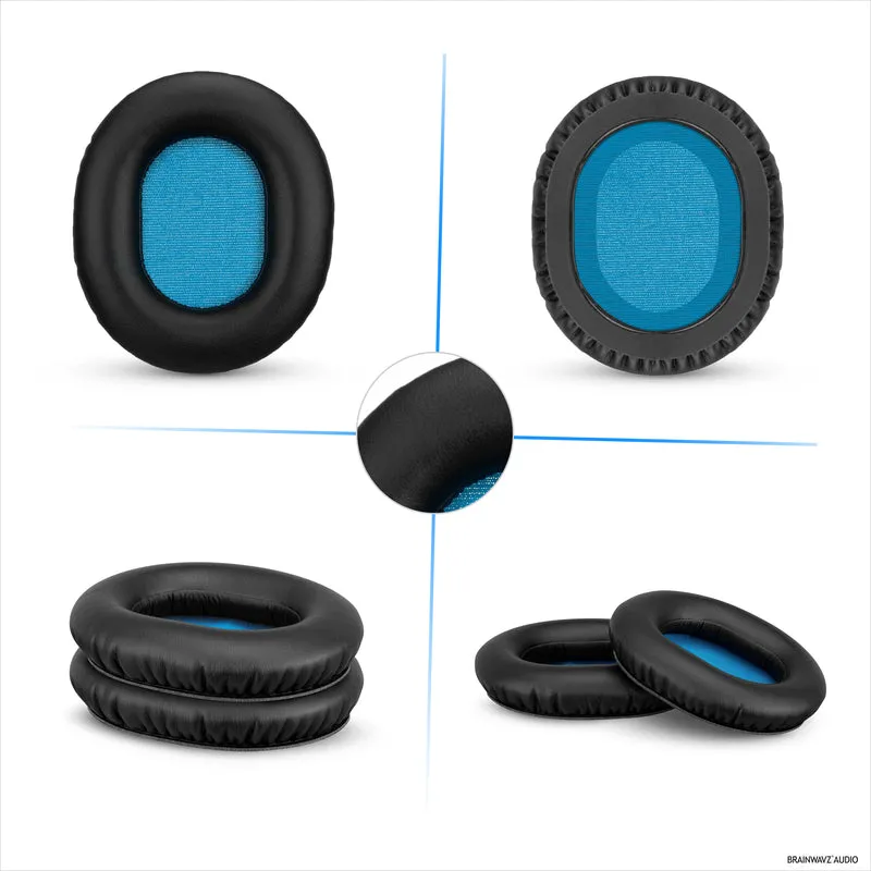 Ersatz-Ohrpolster für Sennheiser HD8/HD8 DJ/HD6 Mix-Kopfhörer – weiches PU-Leder und Memory-Schaum.