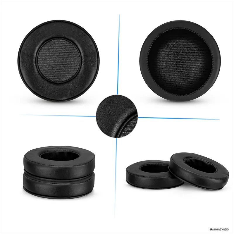 Pad Telinga Kulit Bebiri untuk Fon Kepala Siri BEYERDYNAMIC DT880, DT531, DT690, DT811, DT880, DT911, DT931 & DT990