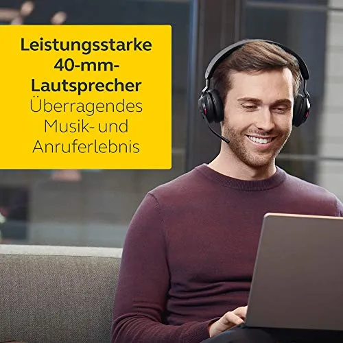 Jabra Evolve2 65 Wireless Headset – Noise Cancelling, mit langer Akkulaufzeit