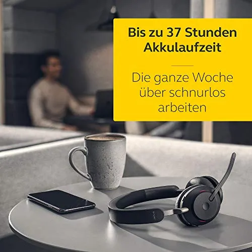 Jabra Evolve2 65 Wireless Headset – Noise Cancelling, mit langer Akkulaufzeit