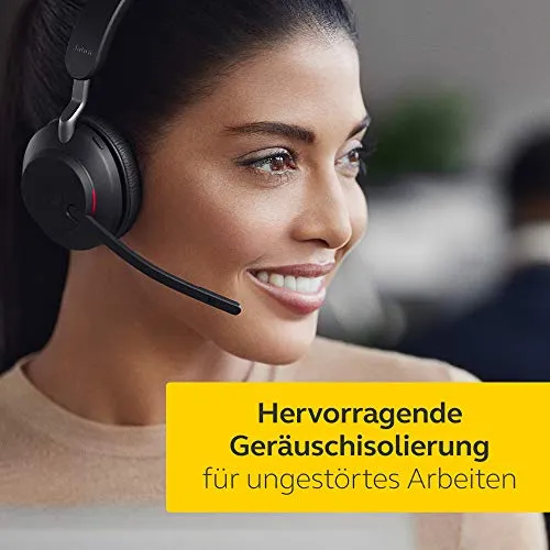 Jabra Evolve2 65 Wireless Headset – Noise Cancelling, mit langer Akkulaufzeit