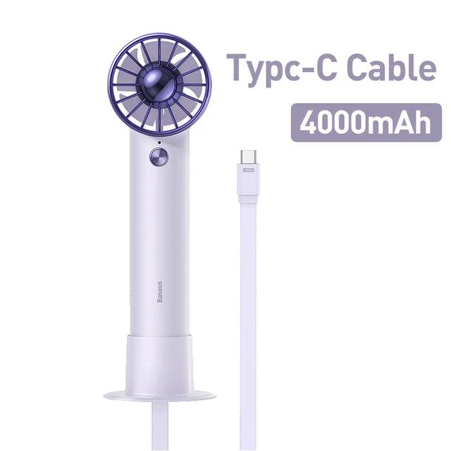 Innovativer 2-in-1 Akku Ventilator und integrierter Power Bank (4000mAh)