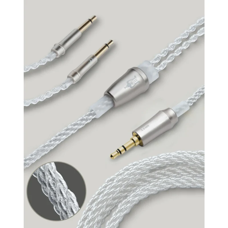99 Series Silver Plated Upgrade Cables 1.2M (2.5MM) - Outlet