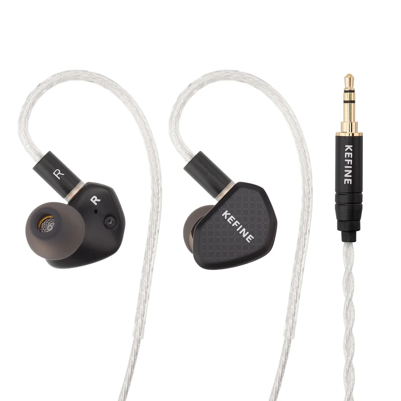 【KEFINE Klean】10mm DLC Diaphragm DD in Ear Earphones, Two Interchangeable Nozzles,Two different Sound