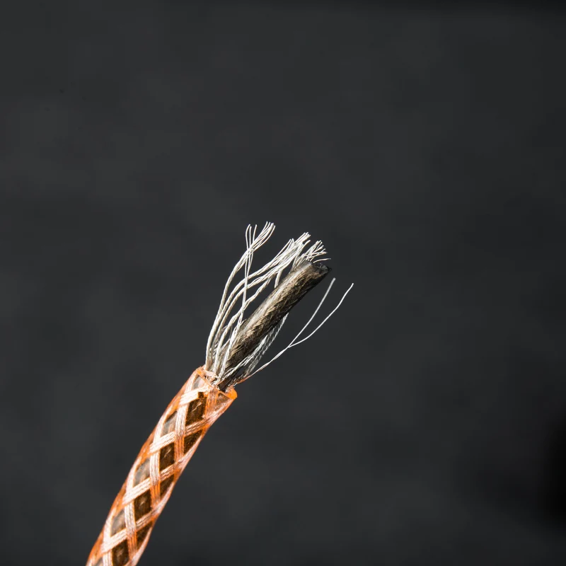 【KBEAR Aureus——Clearance】206-Core 5N 2-Strand OFC Silver-plated HiFi Upgraded Cables, 0.6mm Diameter Tube is Built-in, 1.2m Long
