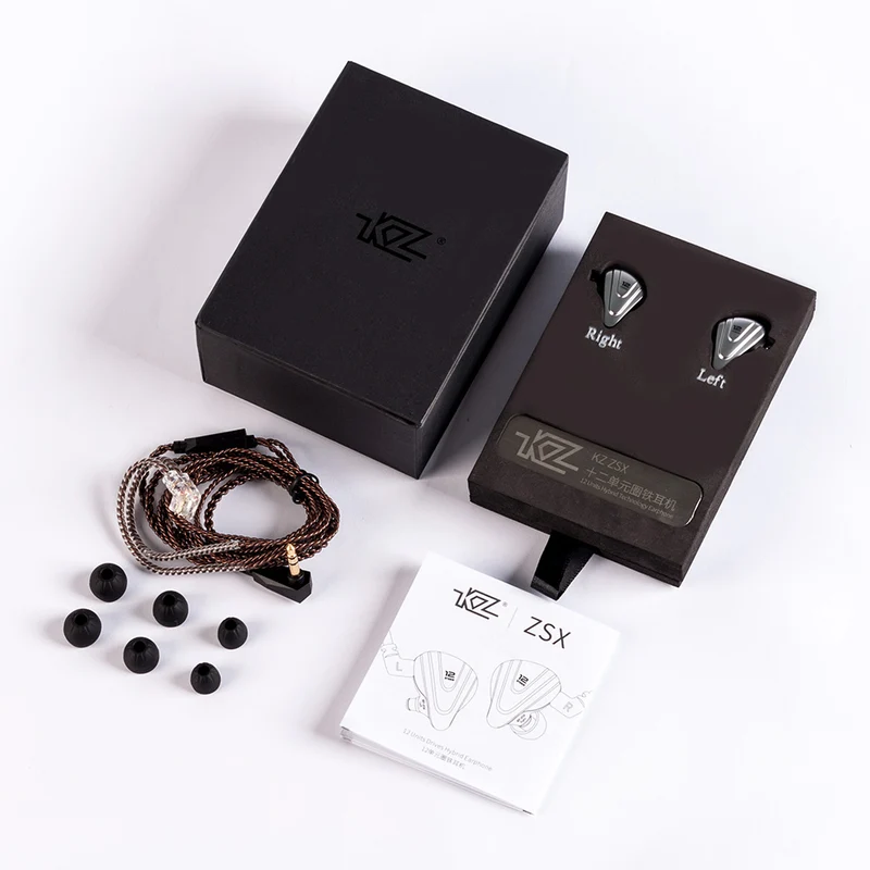 【KZ ZSX】5BA+1DD 6 Driver Hybrid in-Ear Monitors HiFi Earphones