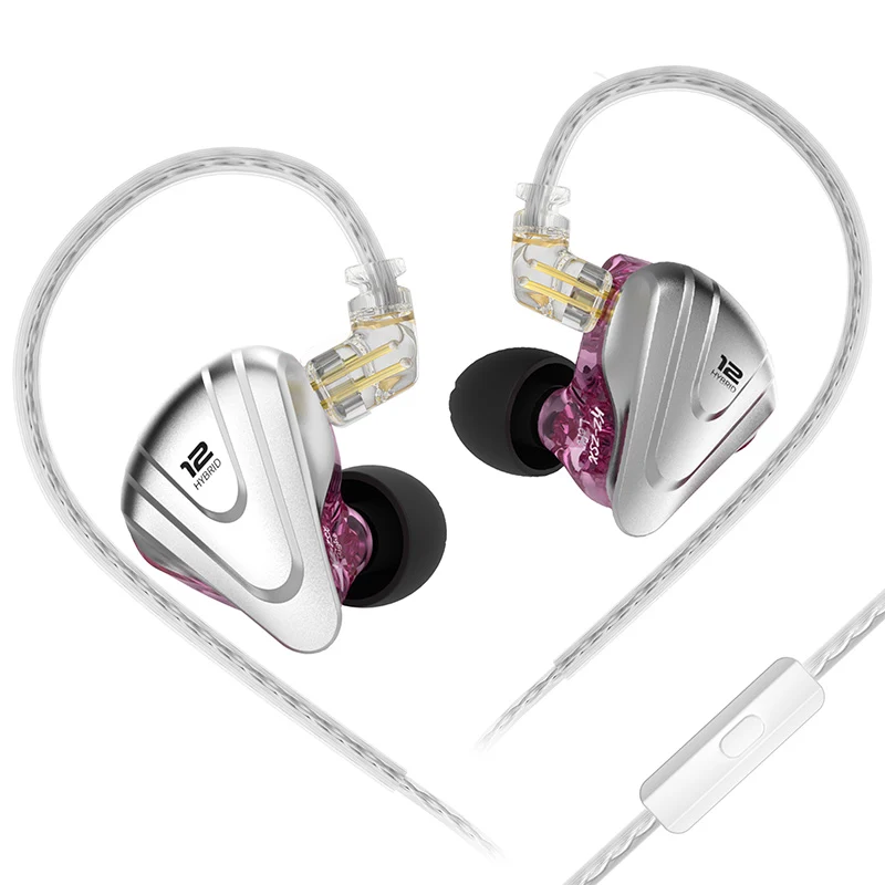 【KZ ZSX】5BA+1DD 6 Driver Hybrid in-Ear Monitors HiFi Earphones
