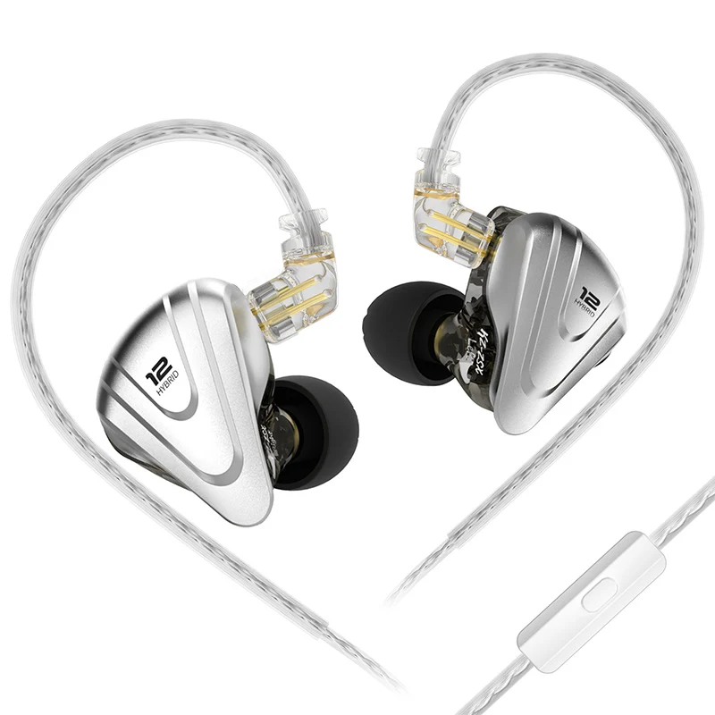 【KZ ZSX】5BA+1DD 6 Driver Hybrid in-Ear Monitors HiFi Earphones