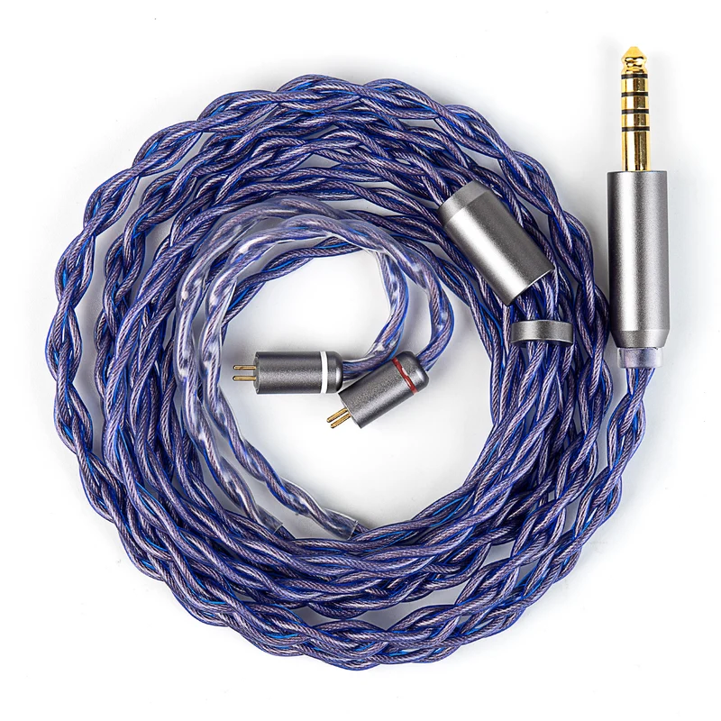 【KBEAR Neon】4-Strand 5N High-purity OFC HiFi Upgraded Cable, 1.2m Long