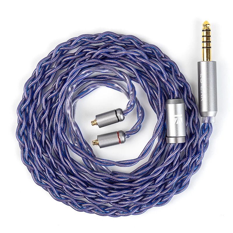 【KBEAR Neon】4-Strand 5N High-purity OFC HiFi Upgraded Cable, 1.2m Long