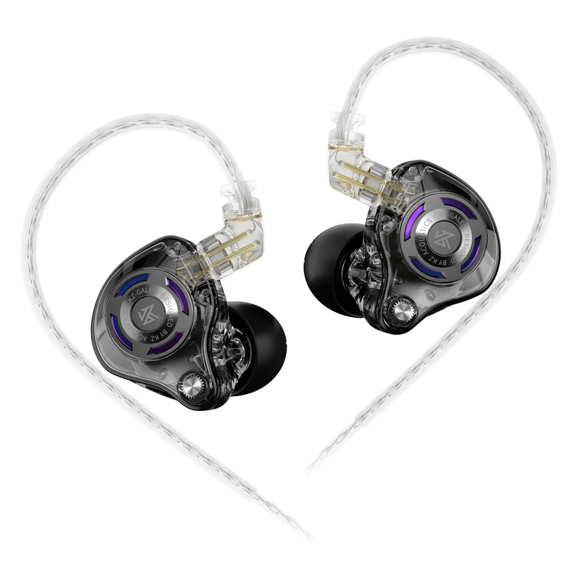 【KZ Gale】HiFi Deep Bass Comfort-Fit Earbuds for Gaming, Super-Linear Driver IEM for Gaming