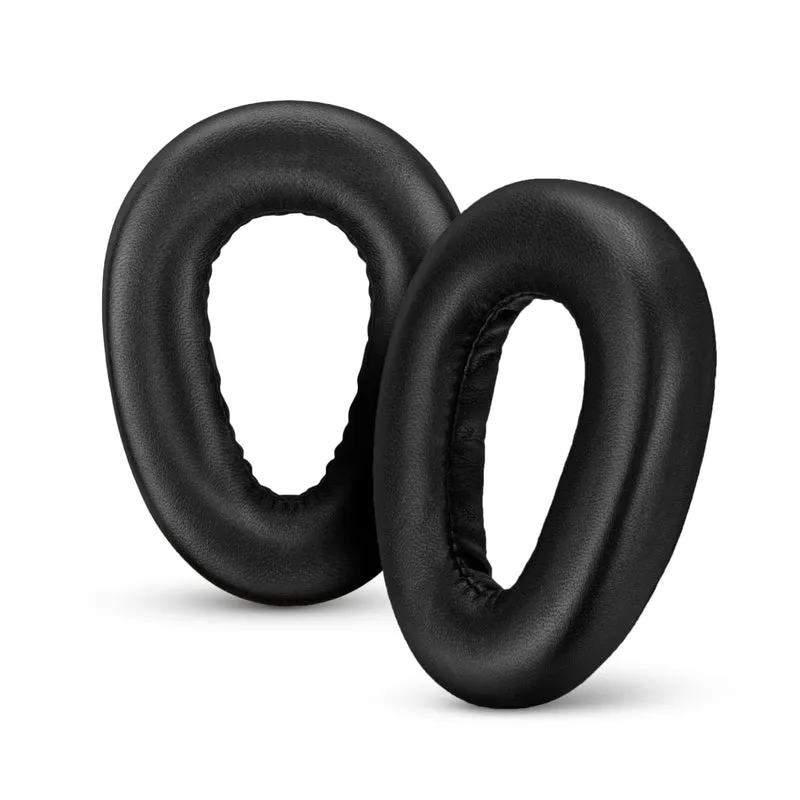 Pad Telinga Kulit Sheepskin untuk Sennheiser PXC480, PXC550, PXC 550-II, MB660 UC, MB 660 MC Fon Kepala, Lembut, Kusyen Gantian, Keselesaan Tambahan