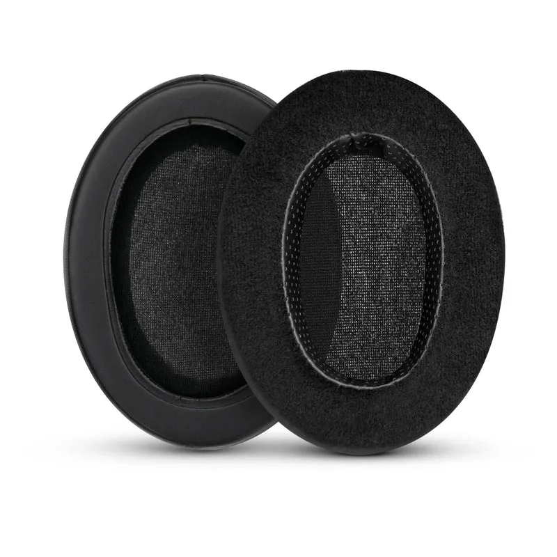 Pad Telinga Tebal Hibrid untuk Sennheiser HD600, HD650, HD660S, HD525, HD535, HD545, & Massdrop HD58X, Fon Kepala HD6XX - Buih Memori dengan Velor & Bahan Hibrid Kulit PU