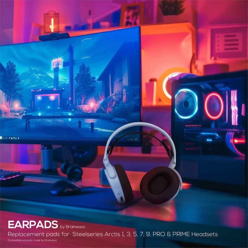 Ersatz-Ohrpolster für Steelseries Arctis 1, 3, 5, 7, 9, PRO & PRIME Headsets, weiches, atmungsaktives Gewebe, zusätzlicher Komfort