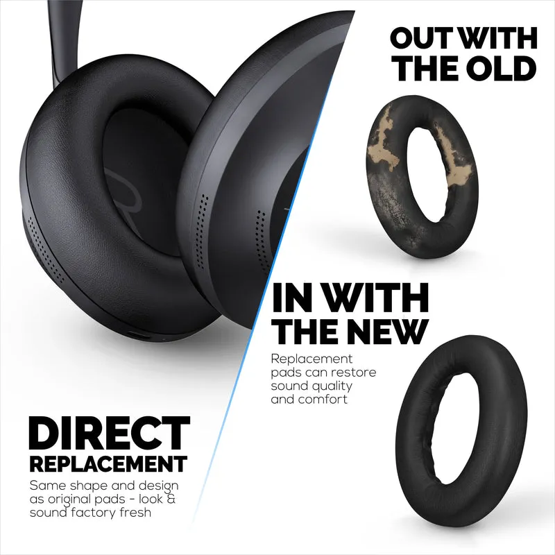 Pad Telinga Gantian untuk Fon Kepala Wayarles Bose NC700, Kulit PU Lembut