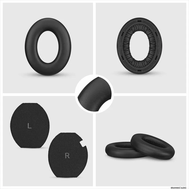 Ersatz-Ohrpolster für Sennheiser Momentum 4 Wireless-Kopfhörer mit weichem PU-Leder und Memory-Schaum