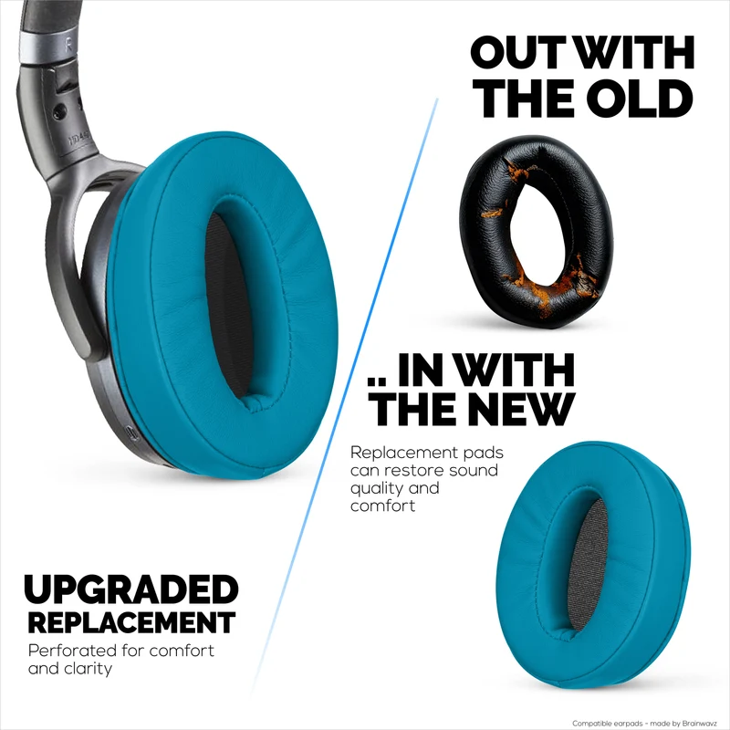 Pad Telinga Gantian untuk Sennheiser HD4.50BT HD4.50BTNC HD450BT HD4.50SE HD4.40BT HD4.30G HD4.20S HD458BT HD450 HD400S HD 350BT. Kulit PU Lembut + Busa Memori