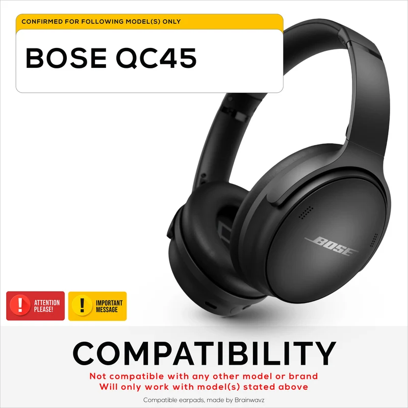 Bose QC45 Ersatz-Premium-Ohrpolster
