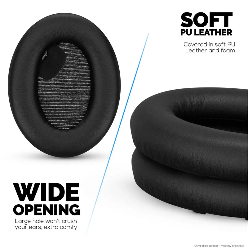 Sony WH-1000XM4 Ersatz-Ohrpolster – Ohrpolster aus weichem PU-Leder und Memory-Schaum für zusätzlichen Komfort, einfache und schnelle Installation