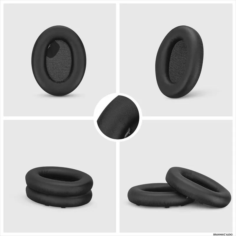 Sony WH-1000XM4 Ersatz-Ohrpolster – Ohrpolster aus weichem PU-Leder und Memory-Schaum für zusätzlichen Komfort, einfache und schnelle Installation