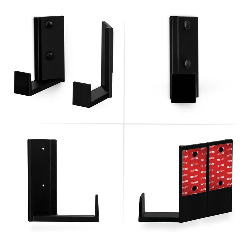 2.5"-Eckkabelbox und Router-Wandhalterung, selbstklebend und schraubbar, für Netzwerk-Switch, Modem, Mesh-WLAN, Apple TV, Kameras, Lautsprecher und mehr, Geräte mit einer Dicke von bis zu 2.5"/63 mm