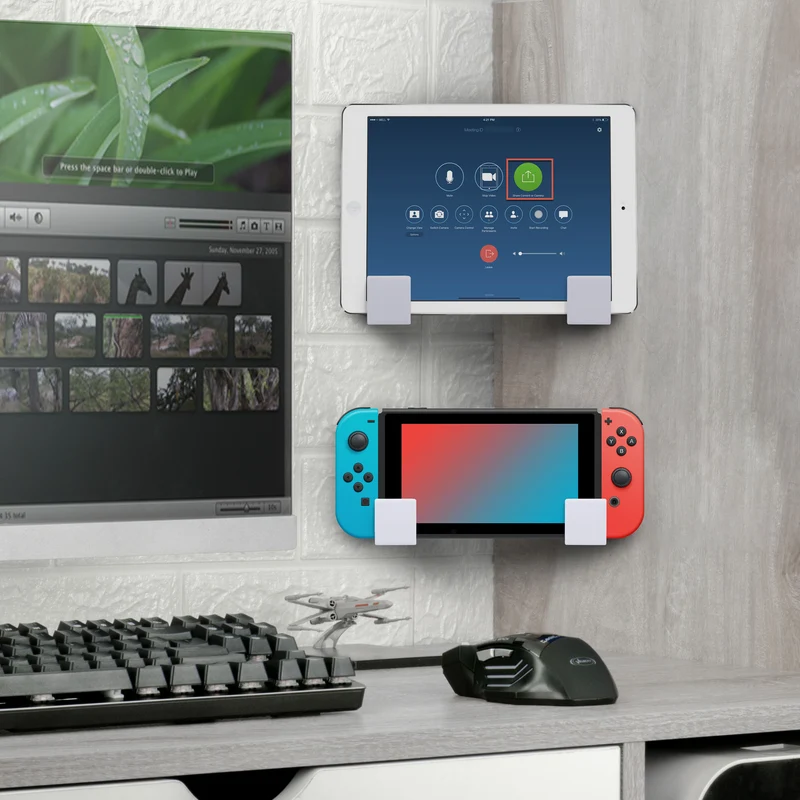 1.5-Zoll-Eckkabel- und Router-Wandhalterung, selbstklebend und schraubbar, für Router, Netzwerk-Switch, Modem, Mesh-WLAN, Apple TV, Kameras, Lautsprecher und mehr