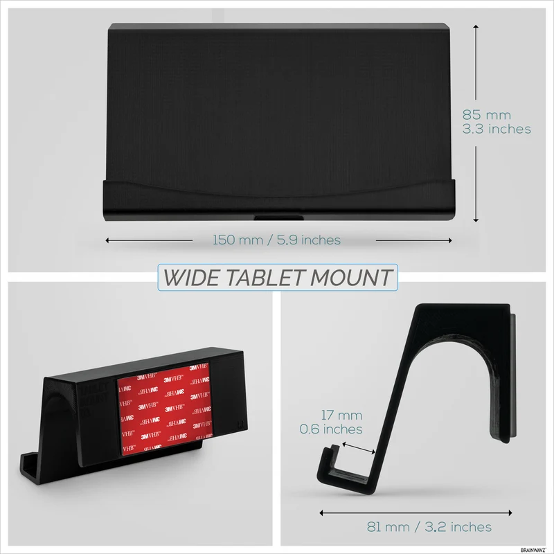 Selbstklebende Wandhalterung für iPad und Android Tablet - TM03