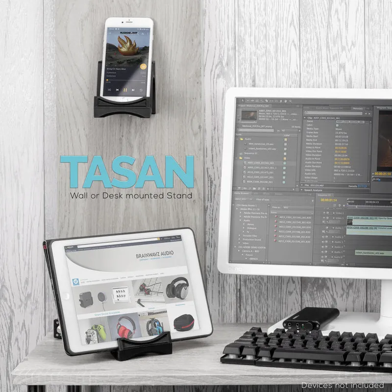 Tasan Telefon- und Tablet-Ständer zur Tisch- und Wandmontage