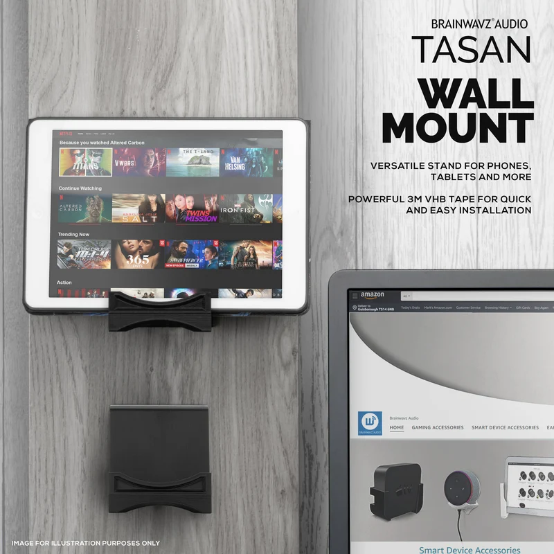 Tasan Telefon- und Tablet-Ständer zur Tisch- und Wandmontage