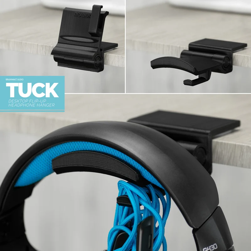 Tuck – faltbarer Desktop-Kopfhörer-Aufhänger