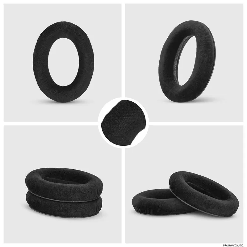 Pad Telinga Gantian untuk Fon Kepala Sennheiser HD600, HD650, HD660S, HD525, HD535, HD545 & Massdrop HD58X, HD6XX - Kusyen Velour Lembut Untuk Keselesaan Tambahan