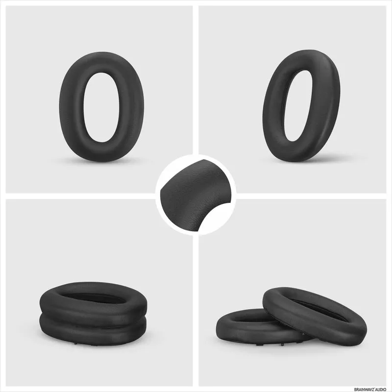 Sony WH-1000XM2 & MDR-1000X Ersatz-Ohrpolster – Ohrpolster aus weichem PU-Leder und Memory-Schaum für zusätzlichen Komfort, einfache und schnelle Installation