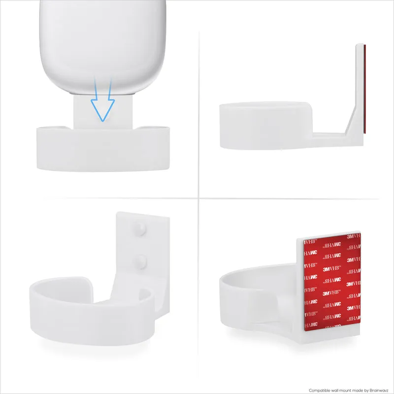 Pemasangan Dinding Untuk Penghala Google Nest WiFi Pro 6E Mesh, Mudah Dipasang Pendakap Pemegang, Kurangkan Gangguan & Kekacauan
